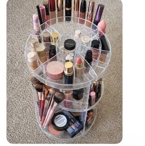 Rotating 360 degree clear adjustable Cosmetic Organizer